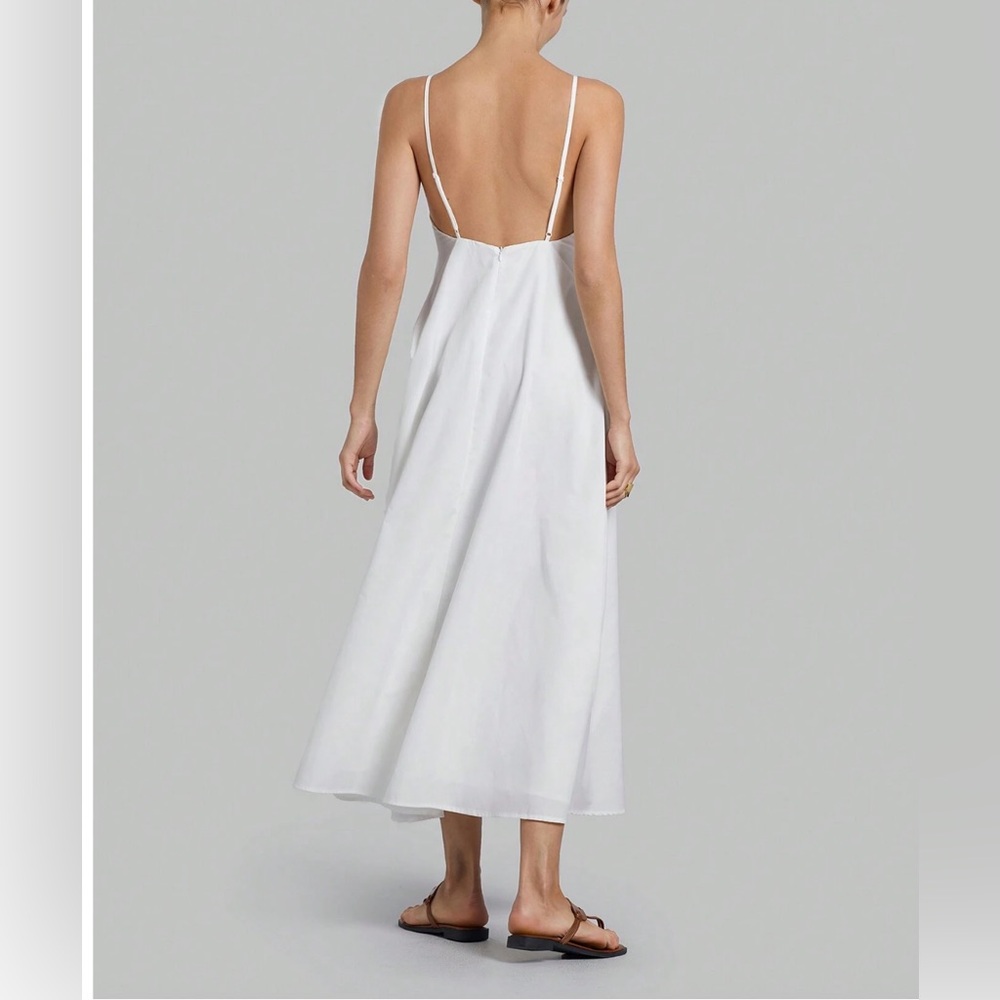 LAST ONE 🔥 Boho Low Back Maxi Dress White - Picture 4 of 6